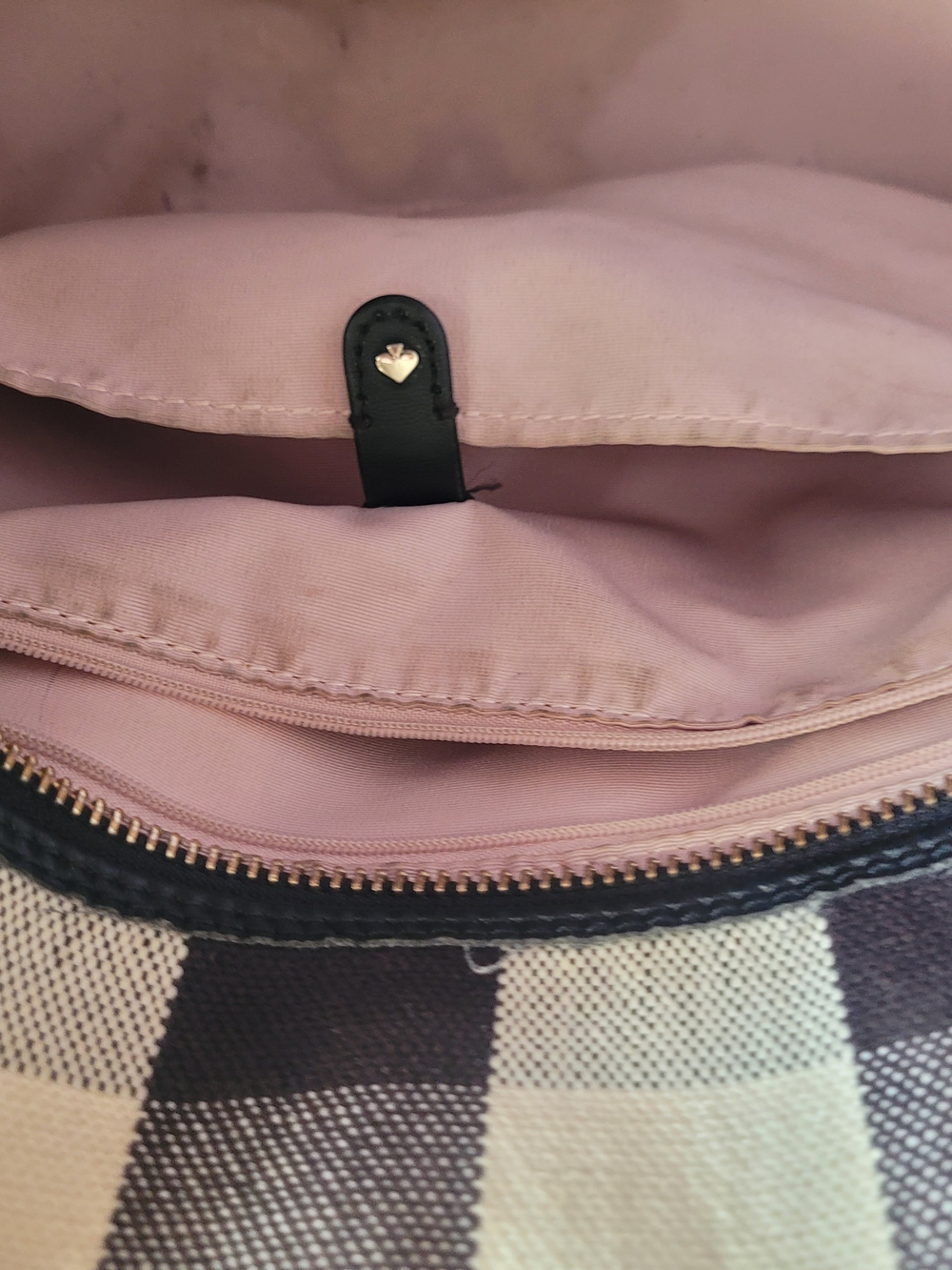 kate spade New York Black & Cream Plaid Tote Bag - Picture 4 of 8